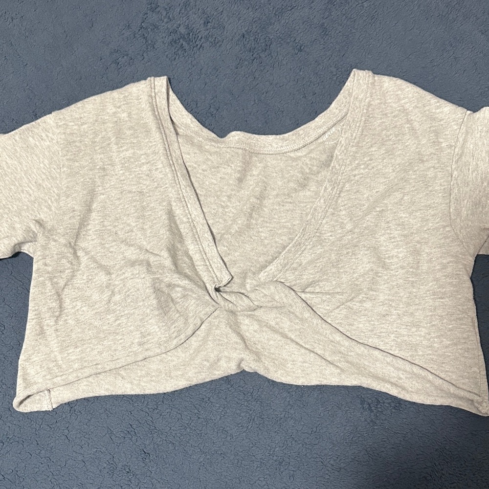 Aerie Front Twist Crop Top